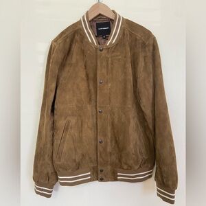 Suede Bomber Jacket